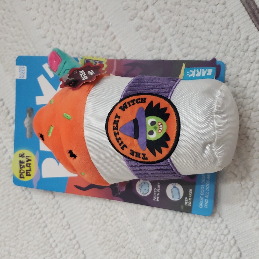 BARK THE JITTERY WITCH DOG TOY